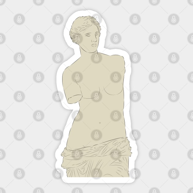Aphrodite - Venus De Milo Sticker by LiLian-Kaff